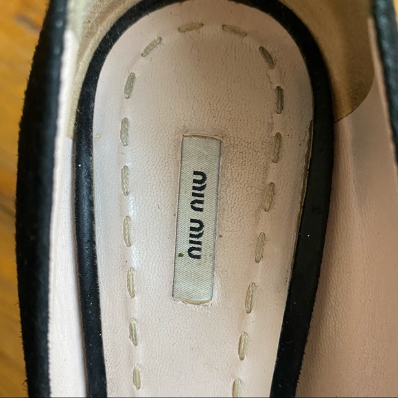 Miu Miu Suede Black Platform Heel - Picture 7 of 7